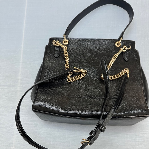 Coach Avery Flap Carryall Black Gold - Picture 11 of 13